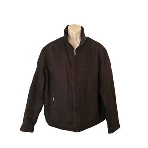 Men’s Dockers Jacket Black Polyester - Size Large